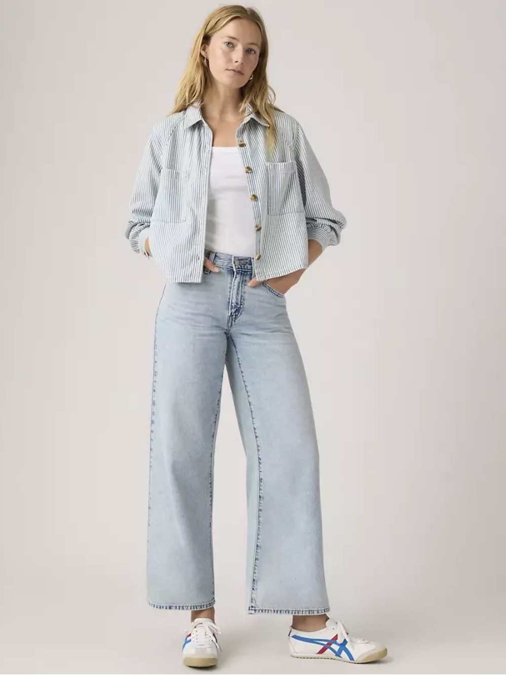 Levi’s Middy Wide Leg Ankle Light Blue Women's Jeans 27x27